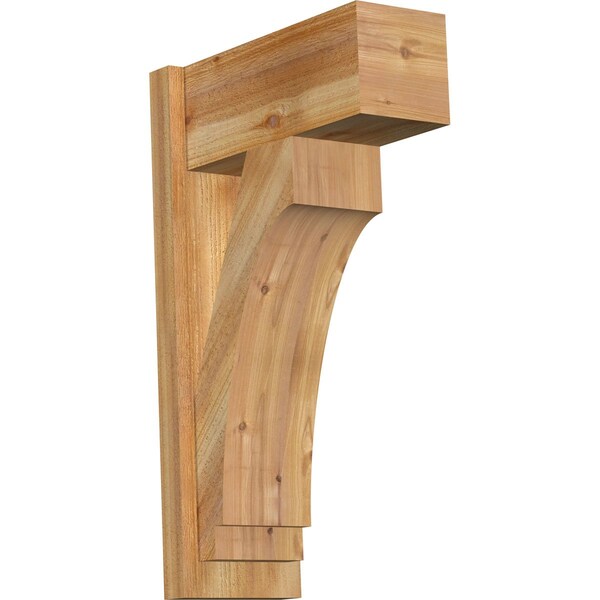 Ekena Millwork Imperial Block Rough Sawn Outlooker, Western Red Cedar, 8"W x 18"D x 30"H OUT08X18X30IMP05RWR - main